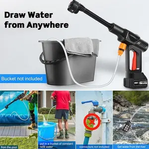 Car Washer  High Pressure Water Wash Cleaner Tool Jet Cordless Power Washer