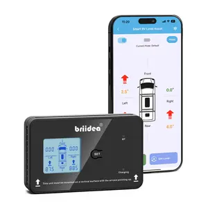 Briidea Wireless RV Auto Leveling System - Smart Bluetooth App Control, 5 Custom Modes, Dual Power Supply, Backlit Display, for Motorhomes, 5th Wheels, Backlight