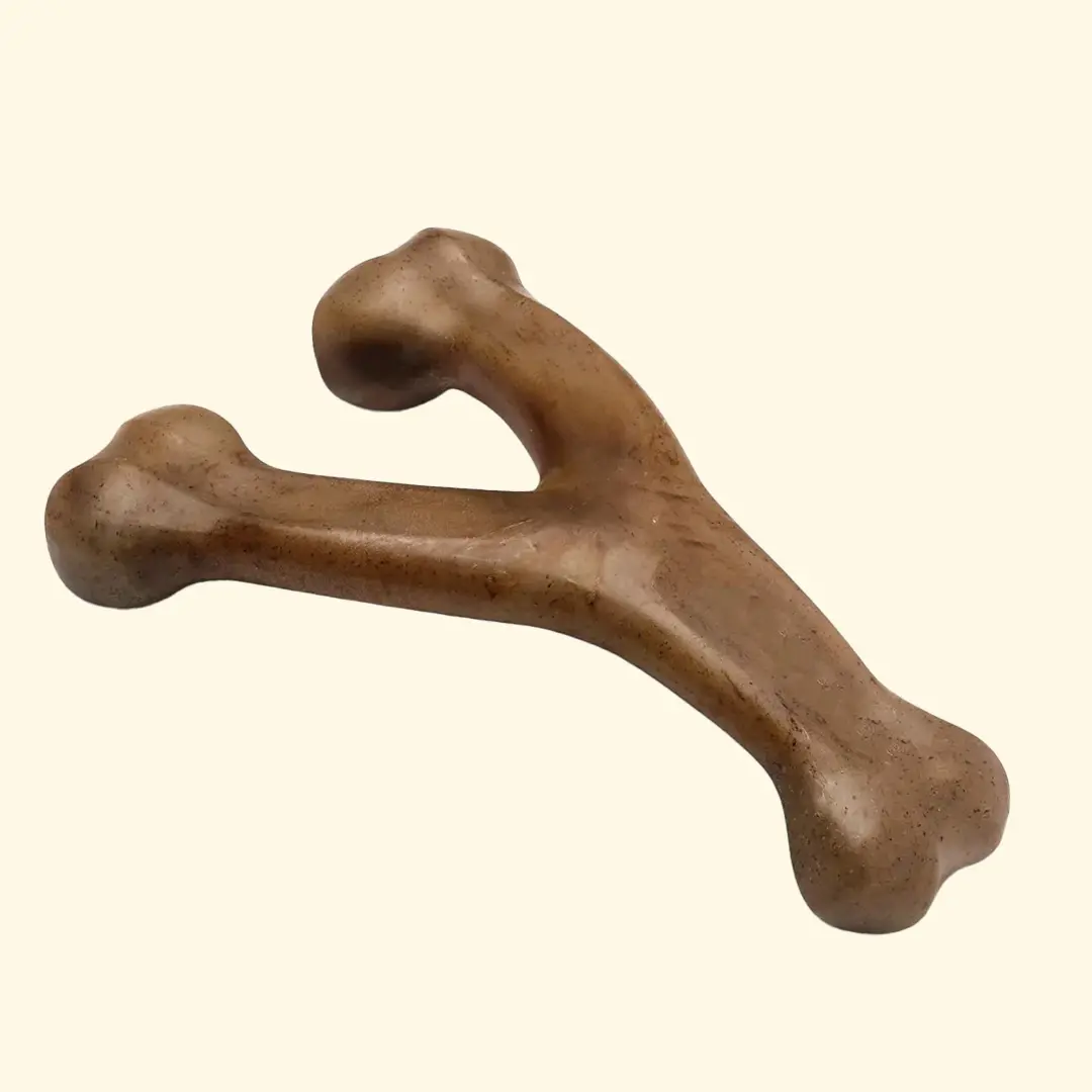 Aniwell Wishbone – Bacon Flavored Dog Chew Toy | Durable, Long-Lasting, Teeth Cleaning