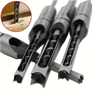 Woodworking Square Hole Drill Bit Set, 1 Box/1pc, Square Eye Drill, Square Opening Tool, Mortise Drill, Chisel Drill Expansion Kit, Hex Shank Drill