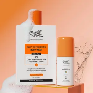 Daily Freshness Combo | Gentle Exfoliating Body Wash & Underarm Roll On-Aqua