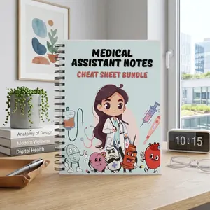 Medical Assistant Quick Reference & Cheat Sheet Bundle: Organized Study Notes for Medical Assistant School, Clinical Rotations, Terminology Review & Beginner-Friendly Learning