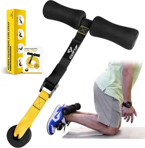 COFOF Elite Nordic Hamstring Curl Strap – Heavy-Duty 420 lb Support for Hamstring Curls, Sit-Ups, Spanish Squats & Core Training, Quick 5-Second Setup