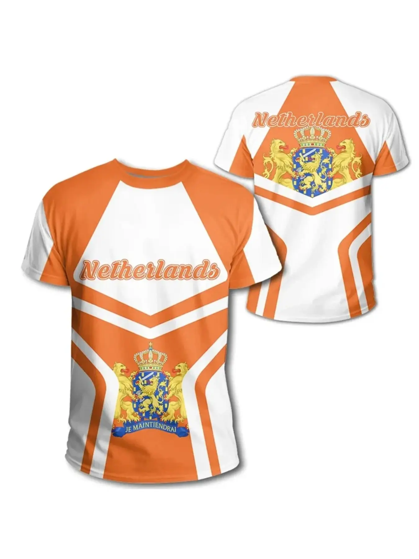 Men's Netherlands National Team Football Jersey, Soccer Jersey, Comfortable Round Neck T-Shirt, Suitable for Matches, Training, Casual Wear