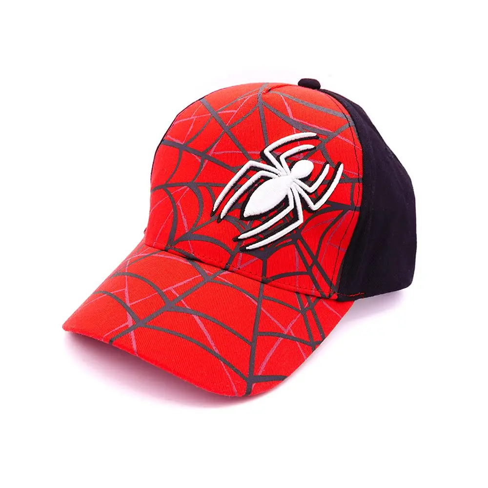 Marvel Spiderman Baseball Cap for Boys (3-9 Years, 3-4 Years Included) - Breathable Cotton, Adjustable, Ideal for Explore & Play Activities
