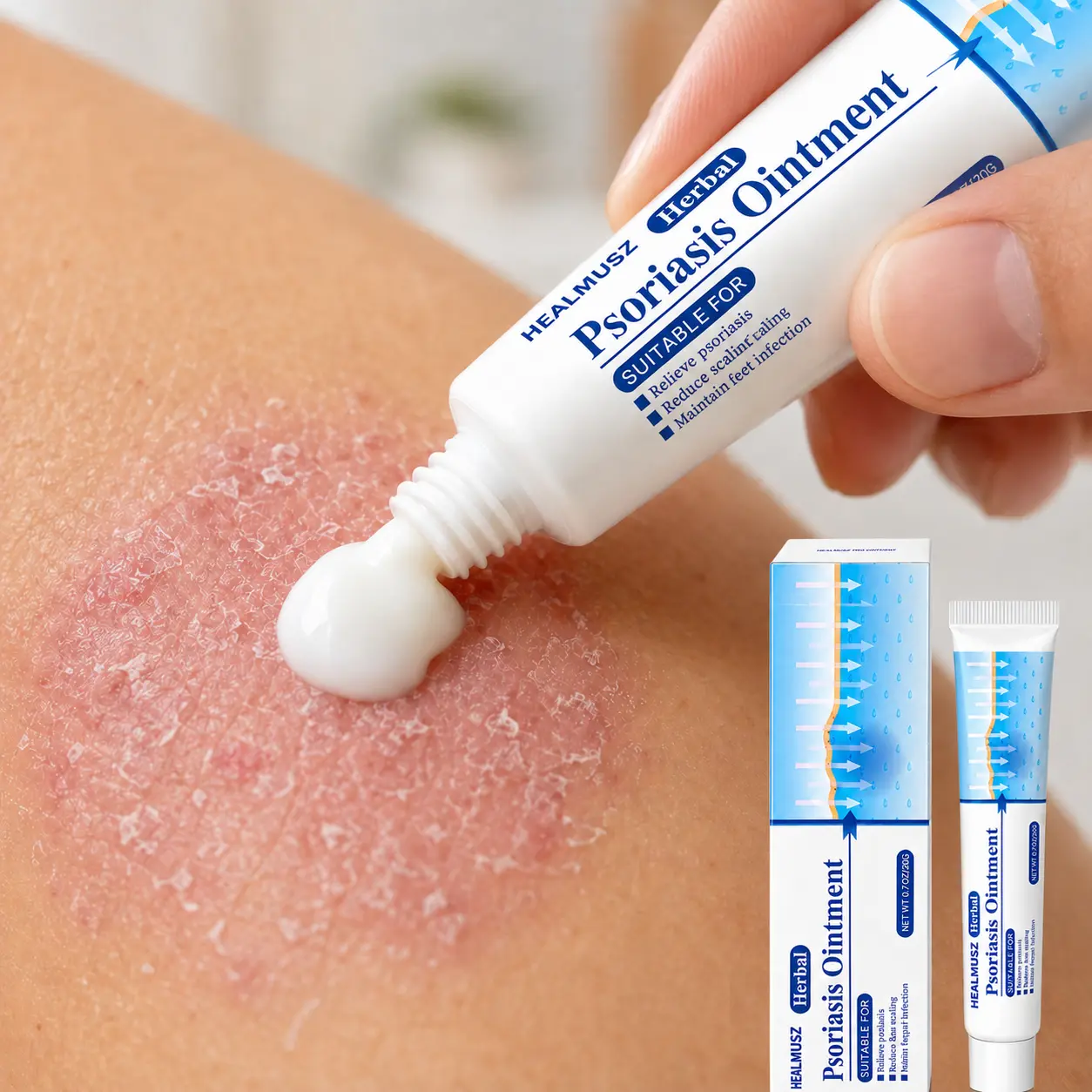 Gentle Botanical Skin Care Cream, Deep Moisturizing Soothing Balm for Dry Rough Flaky Skin, Daily External Body Skincare