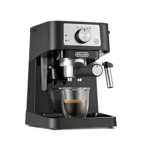 DeLonghi 33.8 Ounces Semi-Automatic Espresso Machine Black Stilos 15-Bar