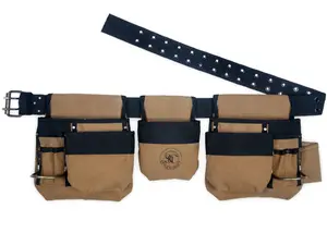 Style n Craft - 4 Piece 12 Pocket Carpenter's Tool Belt Combo