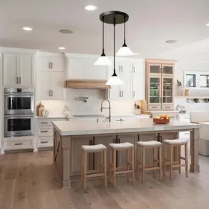 Modern American Style Dining Room Pendant Light, Three-Light Plastic Shade LED Table Lamp E27 Base, Warm Home Bar Counter Lighting Fixture, Home Decor Light