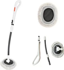 47.5" Car Wash Brush Mop car Cleaning brush Tool with Long Handle Kit for Washing Detailing Cars Truck, SUV, RV, Trailer, Boat 2 in 1 Chenille Microfiber Sponge Duster Not Hurt Paint Scratch Free Cleaner
