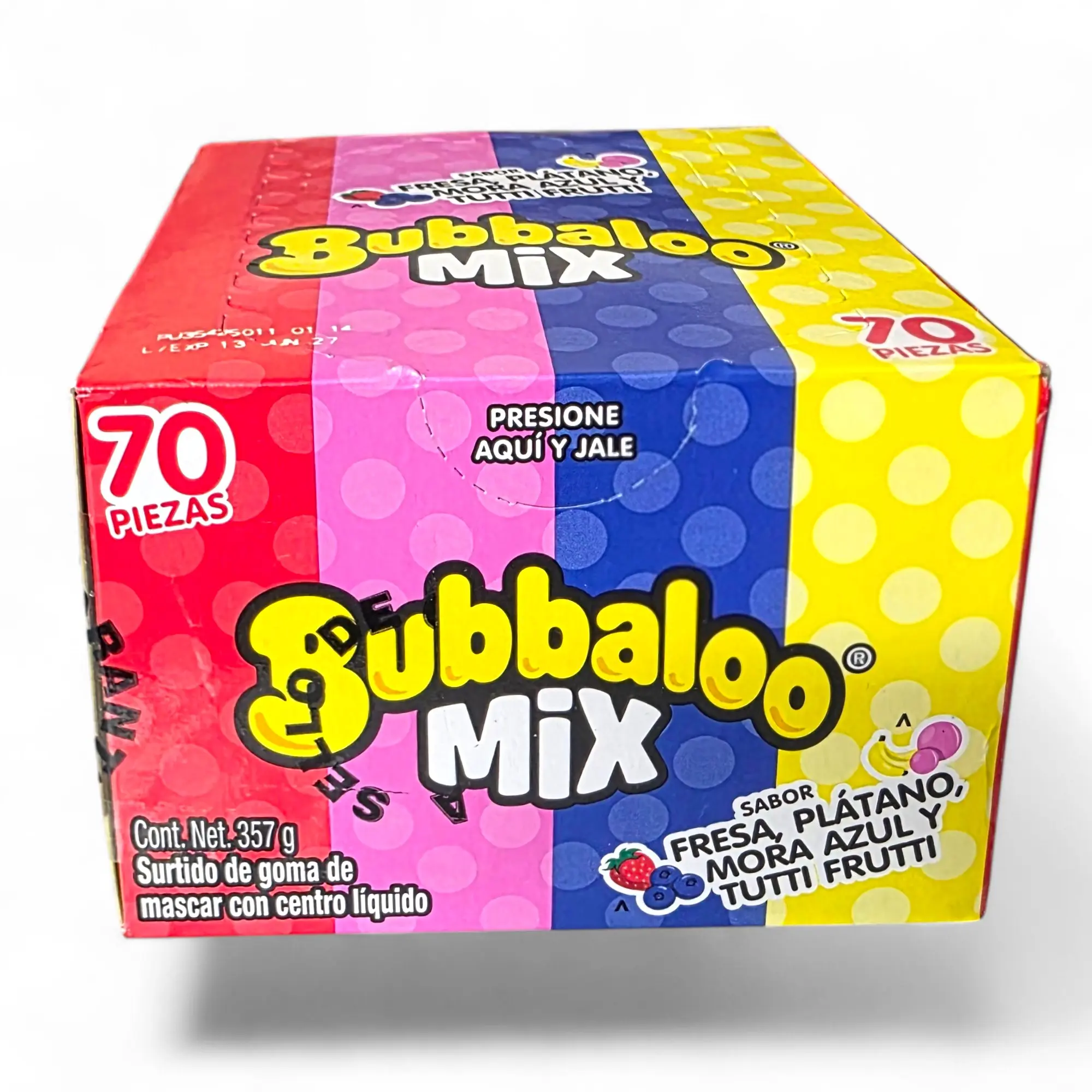 Bubaloo Original Mix Chewing Gum Snack, 70 Units, 357g