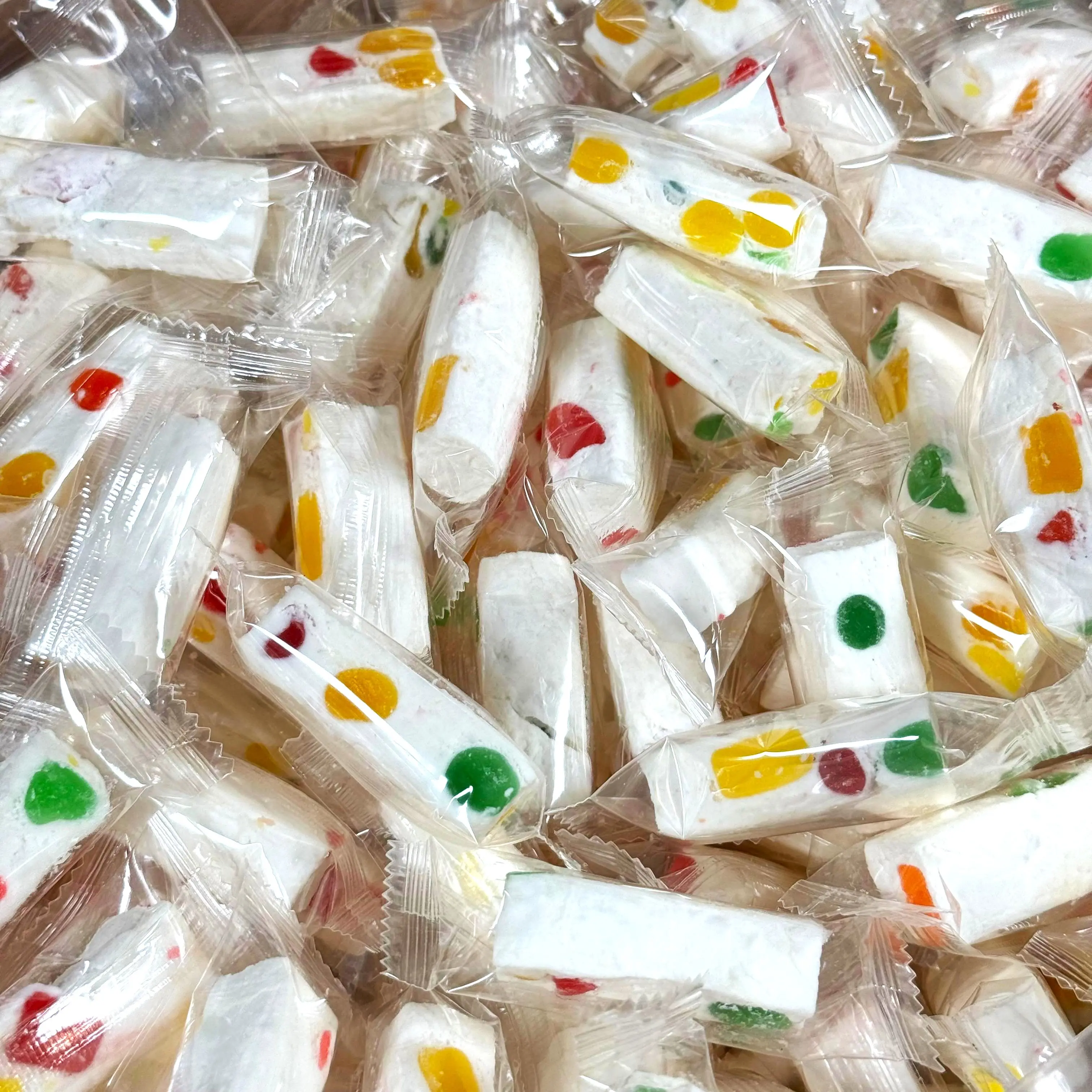 Jujube Nougat Candy - Soft & Chewy Nougat with Fruity Jujube Pieces Classic Sweet Treat Snack Bonbon Snack from Canada