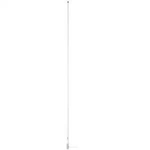 Scout 8' White VHF Antenna 6dB Heavy Stainless Steel Ferrule w/6M RG-8x Includes PL-259 Heavy Duty Offshore Antenna KS-43 [PF AN NVHF00020T]