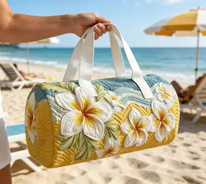 Quilted Weekend Travel Bag, Lightweight and Comfortable, Extra Large Capacity Tote Bag, Multifunctional Travel, Sports, and Gym Bag