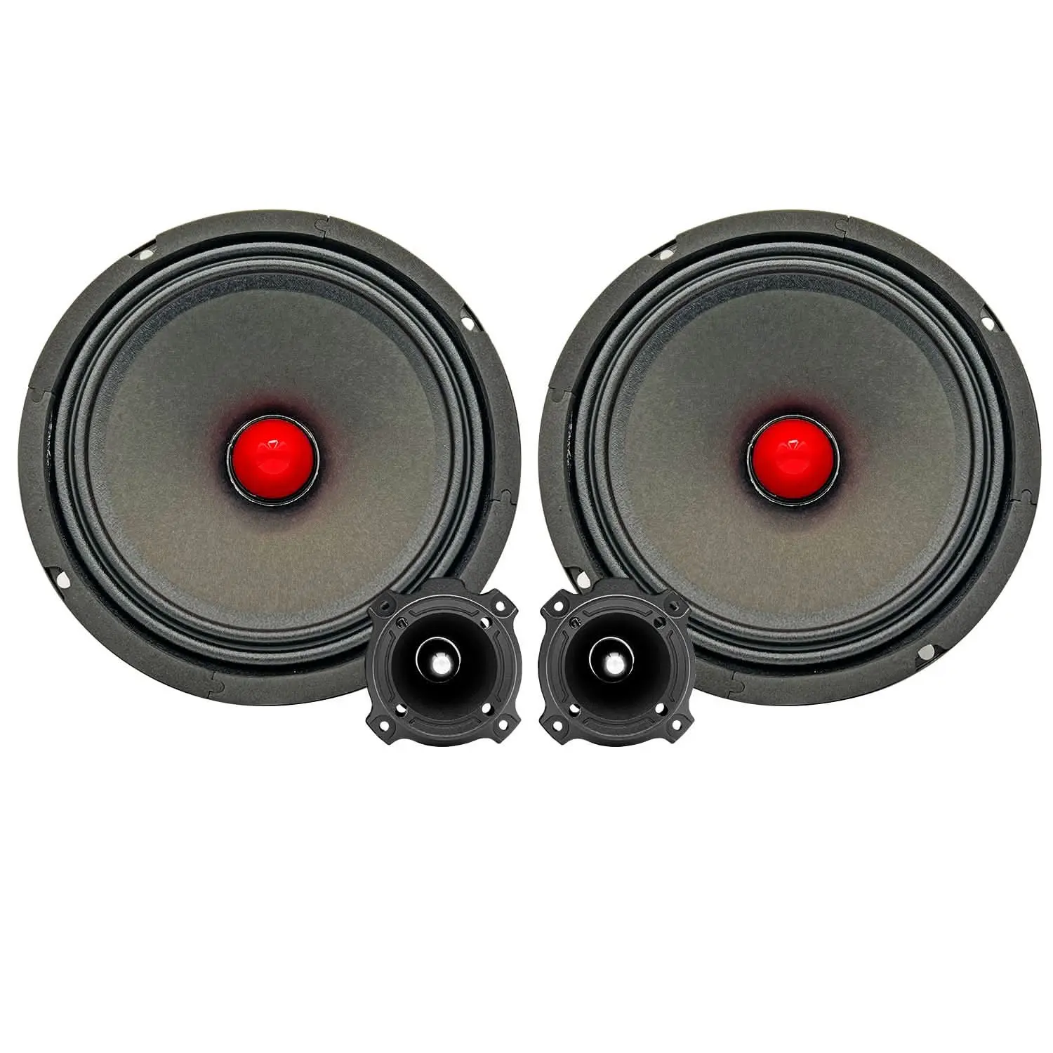 5 Core 6.5 Inch Midrange Door Speaker + Tweeter Combo 580W PMPO Subwoofer Audio 300W PMPO Tweeters