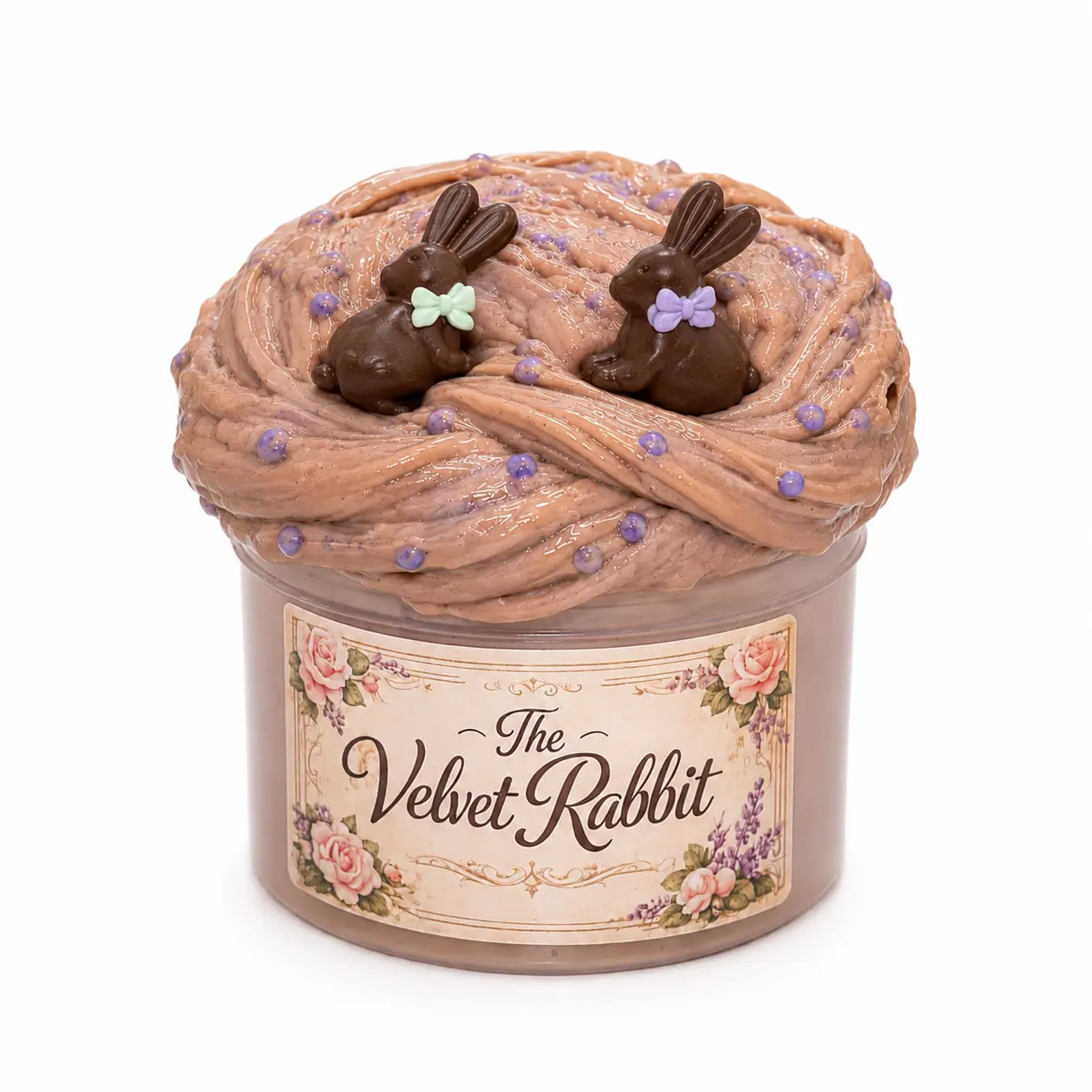 Jmiller Ent. Rabbit Motif Velvet Butter Slime, Stress Reliever Toy for Ages 5+