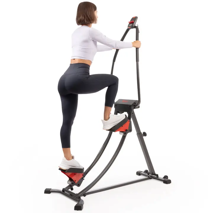 SUNNY Curved Step Climber with Long Stride & 4 Incline Angles