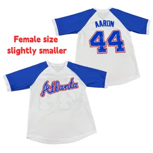 Women's Baseball Jersey #44 Letter and Number Embroidery Soft Fabric Ideal for Daily Wear by Baseball Fans Comfortable Versatile Design