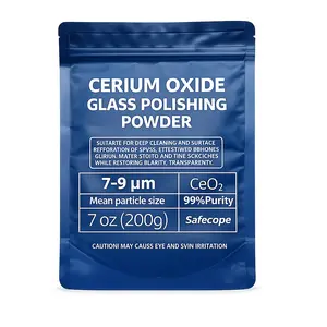 7oz (200g) 99% Cerium Oxide Glass Polishing Powder (7-9 Um) – Removes: Oil Films, Water Spots, Swirl Marks, Wiper Streaks, Removes Fine Scratches & Deep-Cleans Glass Surfaces.