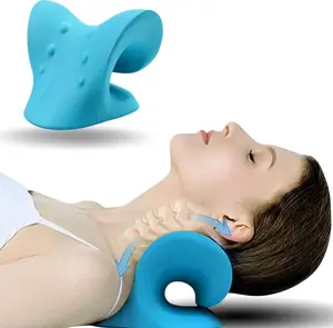 Neck Hump Corrector,Neck Pillow,Neck Pillows For Pain Relief,Cervical Traction Device for TMJ Pain Relief and Cervical Spine Alignment (Blue)