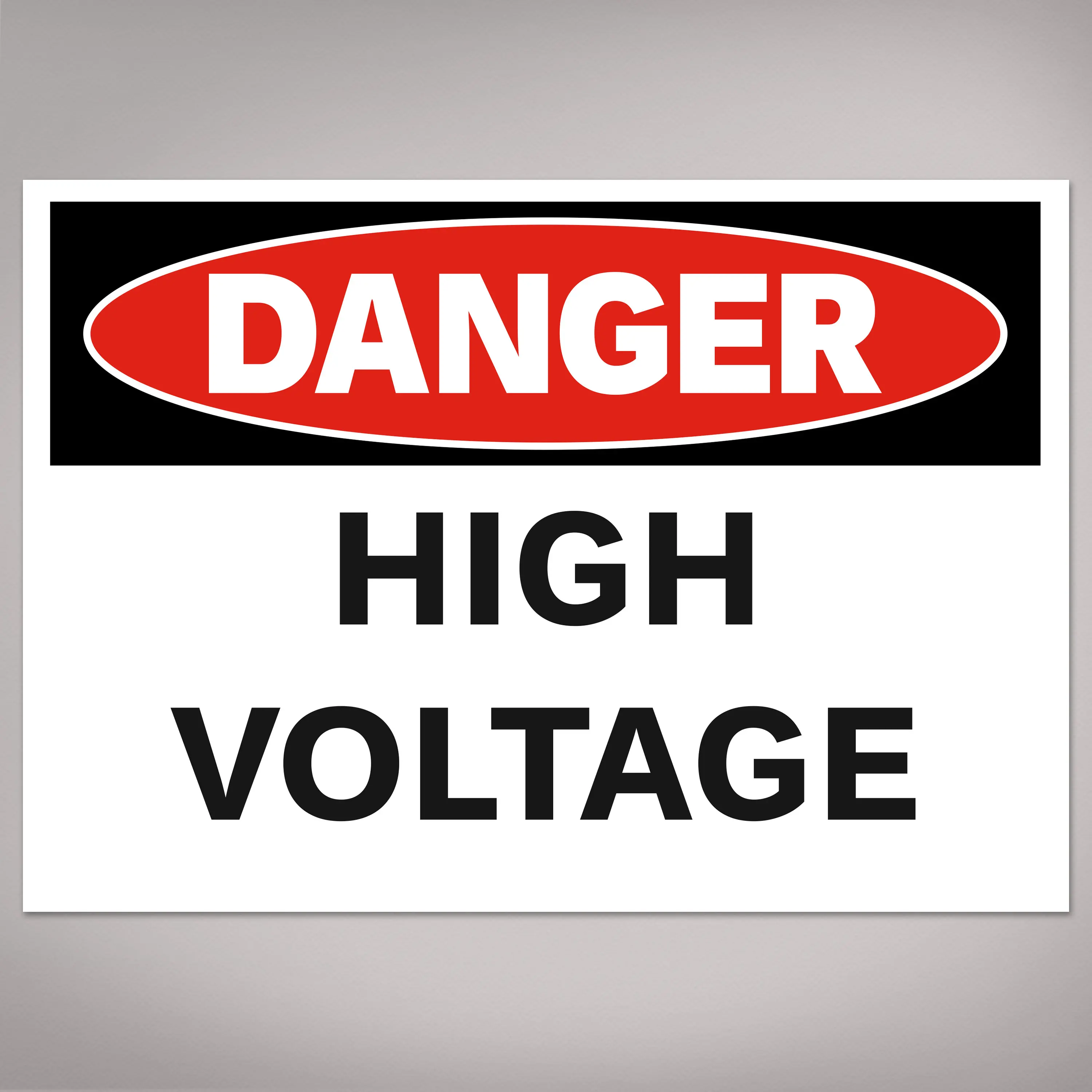 Avery High Voltage Labels, Waterproof, UV Resistant, Preprinted, 3.5" x 5", 20 Warning Decal Labels