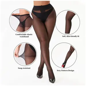 2-Pack Vintage Back Seam Sheer Tights | 20D Classic Black Line Pantyhose | Elegant High Stretch Seamed Stockings for Work & Date Night