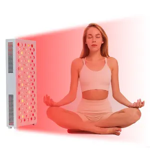 GARVEE Red Light Therapy for Face and Body, 4 Wavelengths Near Infrared Light Therapy, RT 500 Red Light Therapy Device 100 Beads LEDs, High Power Output Red Light Panel for Skin, Pain, Energy, Recovery