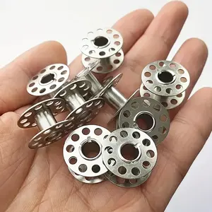 50pcs Metal Spools Accompanied by a Storage Box for Convenient Organization. Accessories for Home Sewing Machines And Tools for Sewing, Including a Sewing Box.