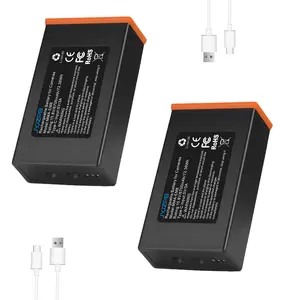 2 Packs Rechargeable Battery Pack for Moultrie EDGE Series 6700mAh 10.8V 44.4Wh Lithium-Ion Fast Charging USB-C Trail Hunting Camera Battery, for Moultrie Power Mag Edge Series EDGE, EDGE 2, EDGE PRO, EDGE 2 PRO Cellular Trail Hunting Camera