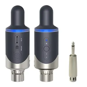 Uhf Wireless XLR Mic Transmitter Receiver Adapter, 4 Channel System for Dynamic Mics, Pa Systems, Audio Mixers, Dslr Cameras (sw-007)