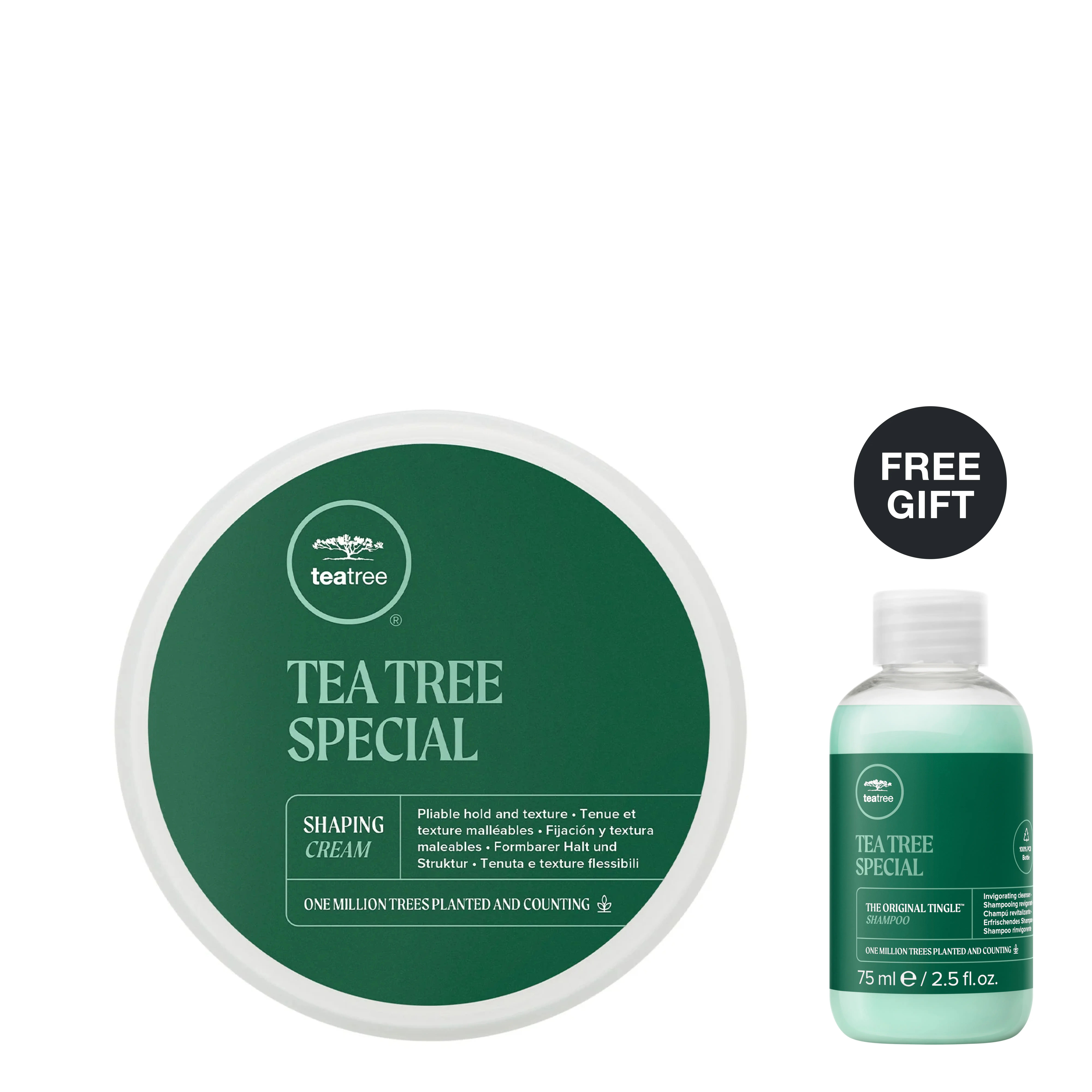 Tea Tree Hair Shaping Cream for Long-Lasting Hold with FREE Mini Shampoo