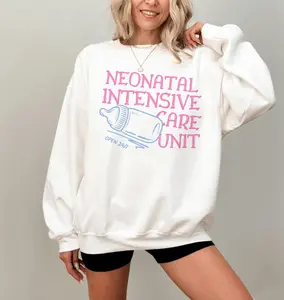 NICU Nurse Crewneck, Neonatal Intensive Care Unit Sweatshirt, Nurse Jacket, Nursing Graduate Gift, Swaddle Specialist, NICU RN Cotton Fabric