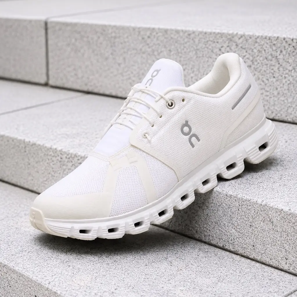 On Running Cloud 6 All White Men's Fashion Sneaker New