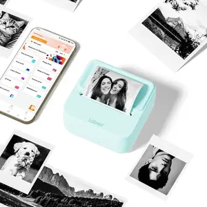 LABEER Mini Sticker Printer-Bluetooth Connection, Thermal Printer-DIY Printing Suitable for Study, Office, and Entertainment, Compact and Miniature