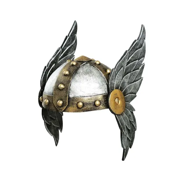 Women's Open Face Winged Costume Helmet