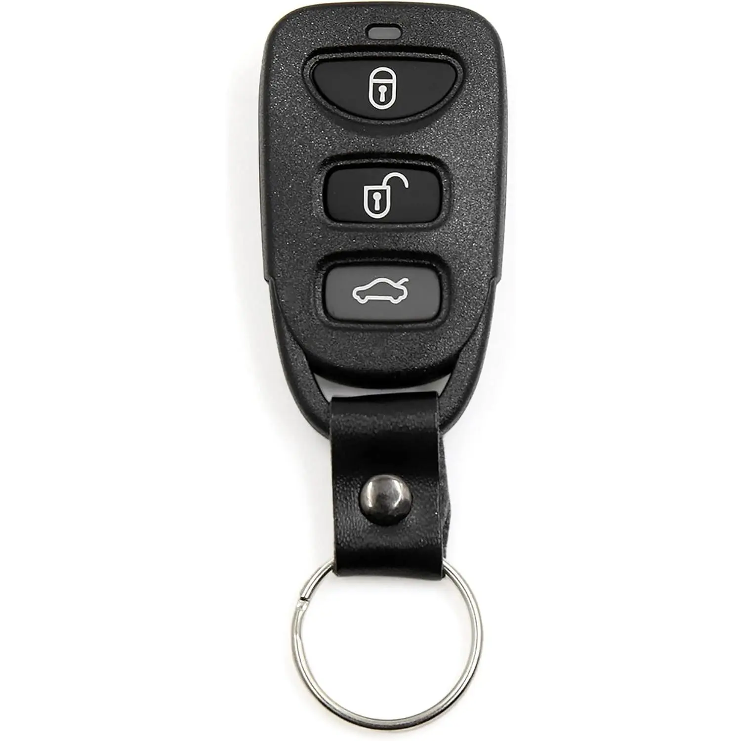 4-Button Key Fob Remote Control Case Shell Replacement (OSLOKA423T) - Car Key Accessory for Hyundai Elantra 2007-2010, Sonata 2006-2011