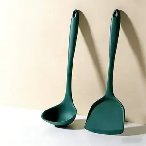 【New Store Promotions】Household silicone pot shovel and soup spoon set, non-stick pan, high temperature resistant