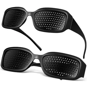 Pinhole Durable PC Full Frame Eyes Pinhole Glasses For Vision Correction Tool Portable AntiFatigue Eyeglasses