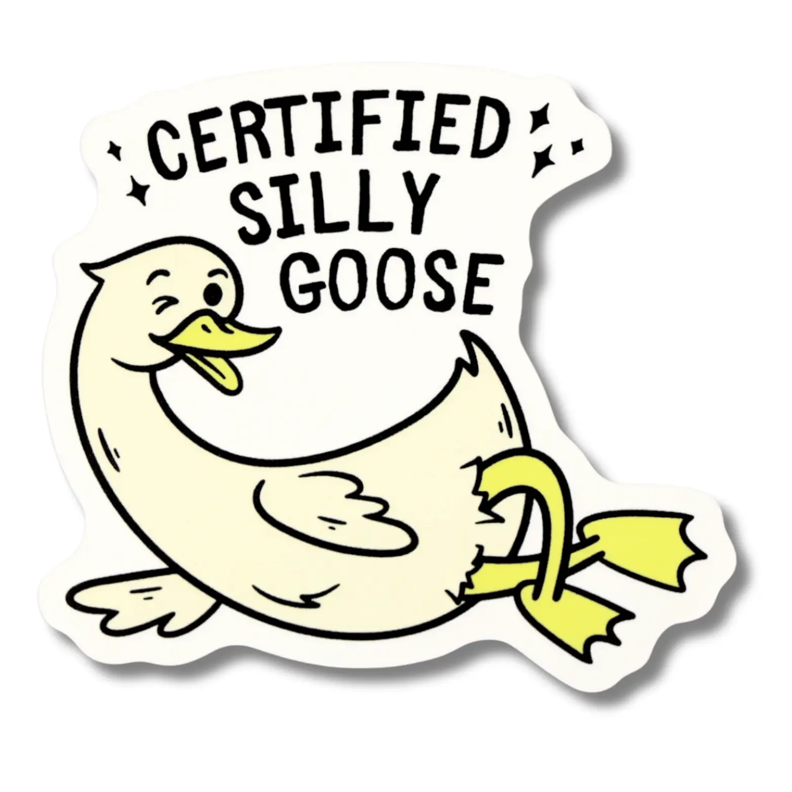 Funny Vinyl Sticker – Hilarious, Unhinged Waterproof Sticker for Laptops, Water Bottles & More – Choose 1 Goofy Design