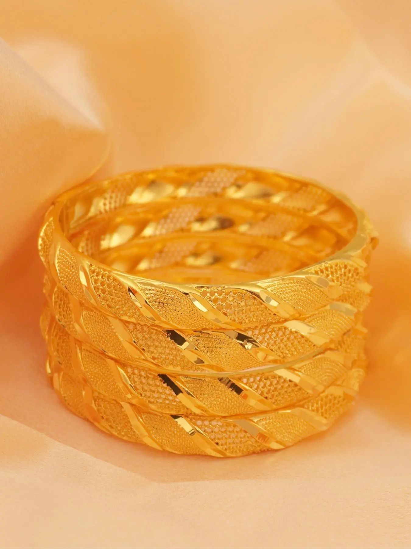Hollow Out Design Bangle, Fashionable Bangle for Women & Girls, Trendy All-match & Exquisite Jewelry for Birthday Gift, Stackable Bracelet, Stack Bangles, Beautiful Bracelets