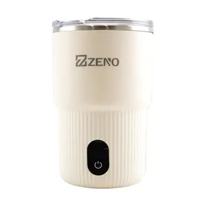 ZENO Magnetic Stirring Mug - 400ml Self-Stirring Coffee Cup, USB-C Rechargeable, Automatic Mixing Cup for Hot & Cold Drinks