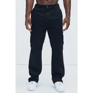 Kyle Straight Cargo Pants - Black