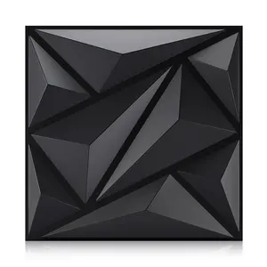 Aadesh 3D Wall Panel (Includes Roll of Mounting Tape), Interior Wall Decor, Geometric Texture Pattern for Living Room, Lobby, Bedroom, Hotel, Office, Game Room, TV Backdrop, 11.8 x 11.8 inches (Approx. 30 x 30 cm), White/Black/Pink/Gray, Diy Wall Mounted