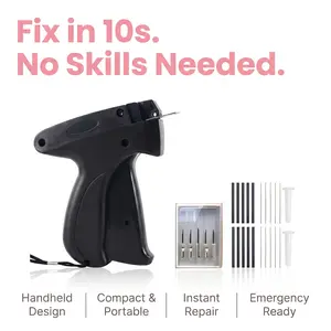 Portable Sewing Gun for Clothes Repair | Fix Ripped Fabric in 10 Seconds, No Sewing Skills Needed | 2000 Micro Stitches Kit, Quick DIY, Travel & Emergency Clothing Fix Tool