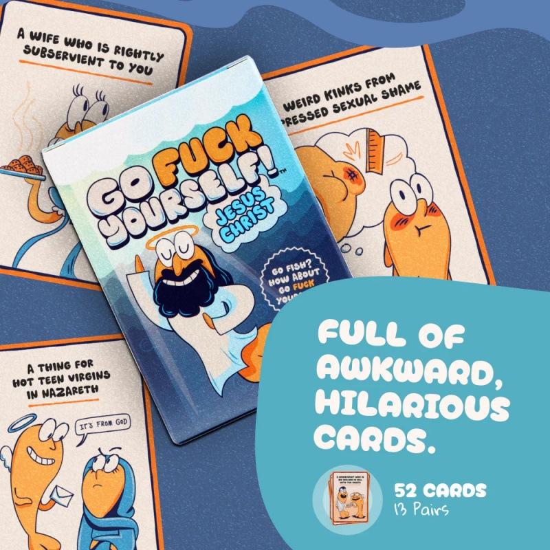 Fishing Man Card Game Funny Card Puzzle Happy