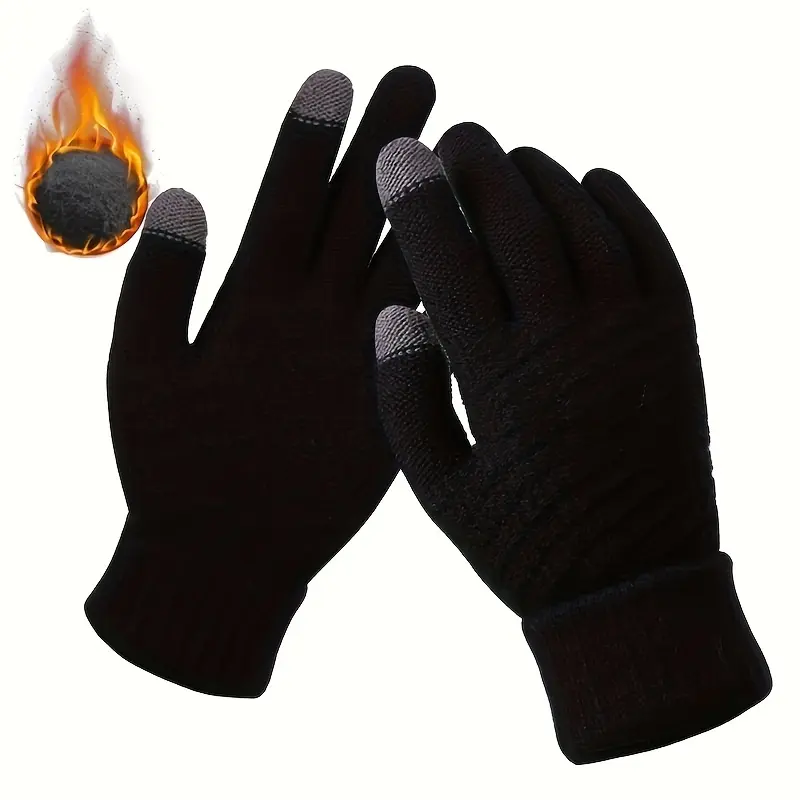 1 pair womens winter touchscreen warm thickened Gloves for winters