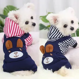 Four-Legged Onesie Cartoon Transformation for Small Medium Pets, Cute Rabbit Design, Soft Warm Fabric, Ideal Winter Clothing