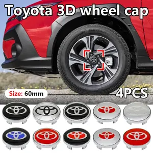 Toyota Car Wheel Hub Center Caps, Special Fit Wheel Hub Center Caps for Car Tires, Personalized Modified Replacement Wheel Hub Protection Caps, Car Modified Wheel Hub Accessories, Fit for Toyota Corolla/Levin/Camry/Avalon