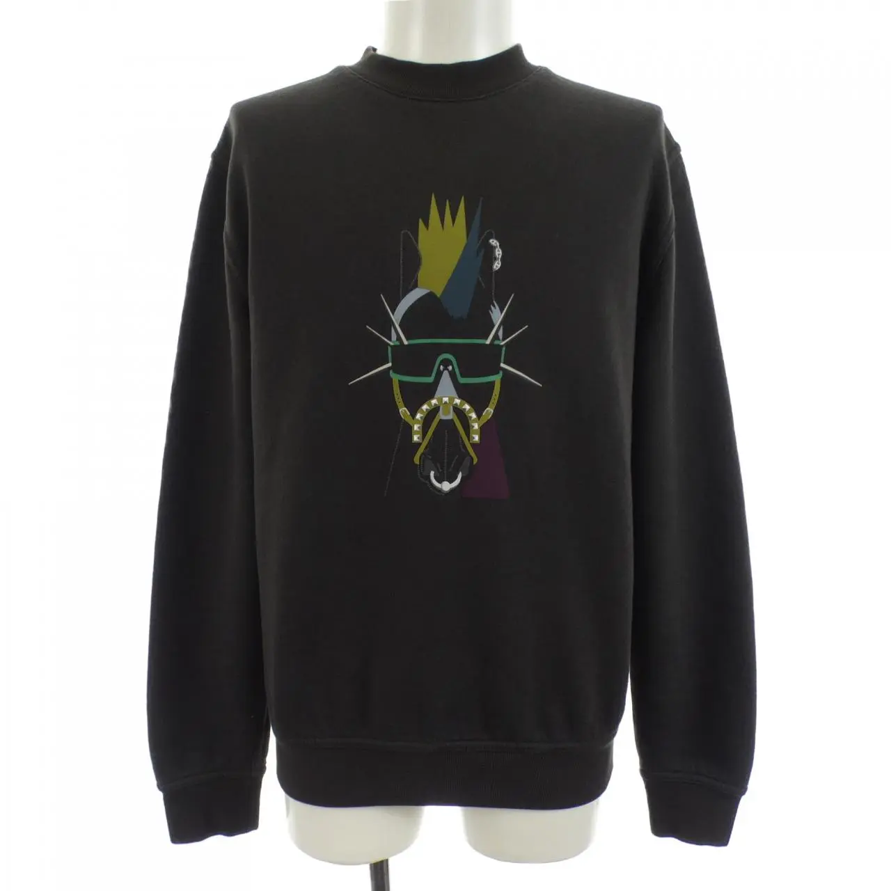 Pre-owned HERMÈS Cotton Small Leather Goods PUNK H XS Sweatshirt