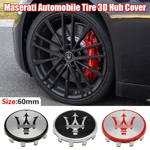 Maserati Wheel HUB Cap Emblem, Tire Center Cover, Dustproof Rim Sticker, Fits Grecale Levante Ghibli Quattroporte Mc20 Granturismo Grancabrio